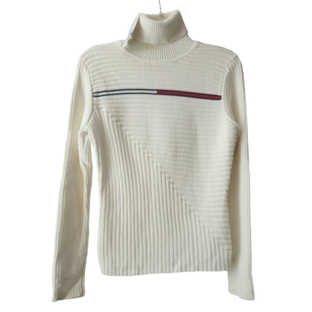 TOMMY HILFIGER RIBBED TURTLE NECK KNIT SWEATER NWT SZ MED